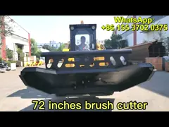 1200kg JC120 Skid Steer Loader 0.55m3 Bucket with Cummins engine and Brush Cutter For Sale
