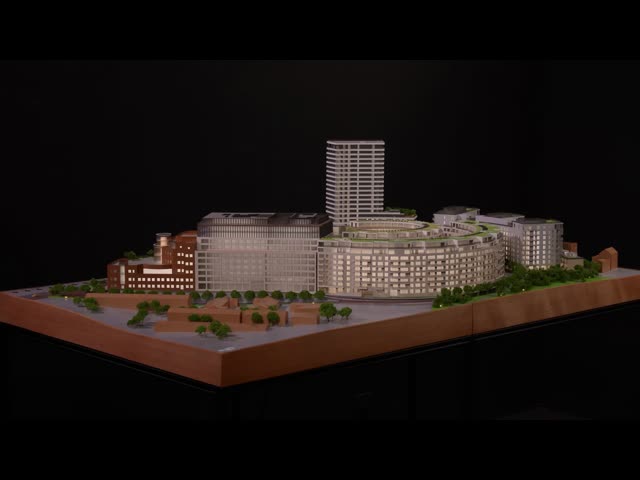 エコム・バスウッド ミニチュア建築模型 シアメン TOD
