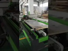 Wood door square cutting and cutting saw