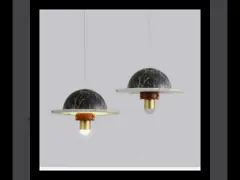 Nordic modern simple personality cafe restaurant bedroom creative high-end design marble chandelier