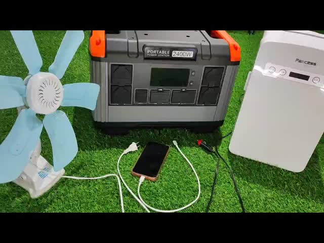 Pure Sine Wave Portable Power Station 2000W 2400W For Indoor Outdoor Emergency