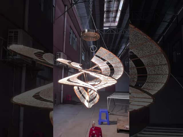 LED китайский стиль Xiangyun дизайн на заказ кристаллические высокие потолки люстры