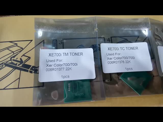 006R01375 006R01376 006R01377 006R01378 Toner Reset Chip (CMYK) para Xerox 700 700i 770 C75 J75 Chips de cartuchos de impressora