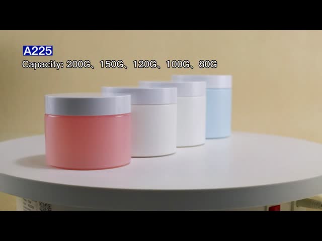 エコフレンドリーなプラスチック容器 80g 100g 120g 200g 空のボディバター容器