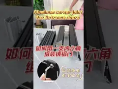 China Aluminium Hardware Window Sash Aluminium Joint Corner OEM 45 Degree connect for window supplier