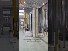 Автоматическая электростатическая линия покрытия порошковым покрытием с магнитным полем 12000 гаусов