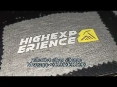 OEKOTEX Logo Washable Patches Custom Refective Silver Silicone Badges