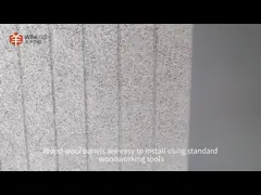 Renkli Boyama Ahşap Yün Akustik Paneller Özel Şekiller Dekorasyon