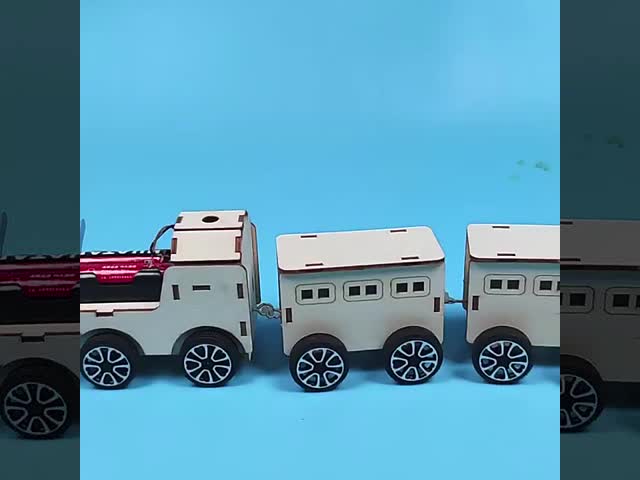 電動列車 木製STEMおもちゃ 教育的な贈り物 面白い創造的なDIY実験