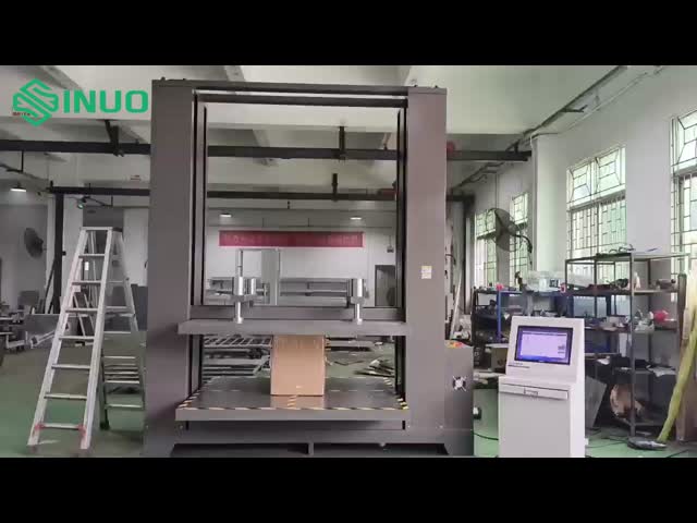 100KNの圧縮試験機 紙箱の圧縮強度