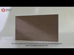 OEM Mikro Perforasyonlu Akustik Paneller, Akustik Ahşap Duvar Panelleri BS476 PART7 Sertifikalı