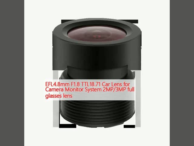 EFL4.8mm F1.8 TTL18.71 Автообъектив для системы мониторинга камеры 2MP / 3MP полные очки