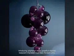 Italian grape fruit theme restaurant chandelier club glass pendant lamp