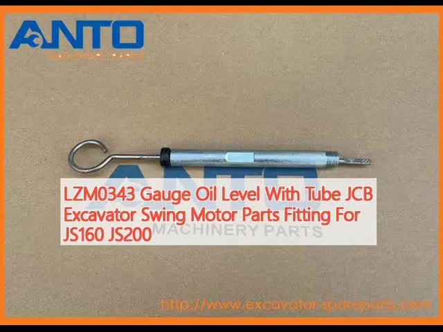 LZM0343 JS160 JS200 に適したチューブJCB掘削機スイングモーター部品のオイルレベル測定