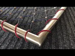 3 মিমি স্টেইনলেস স্টীল তারের দড়ি নেট নমনীয় ধাতু Ferrule জিন জাল
