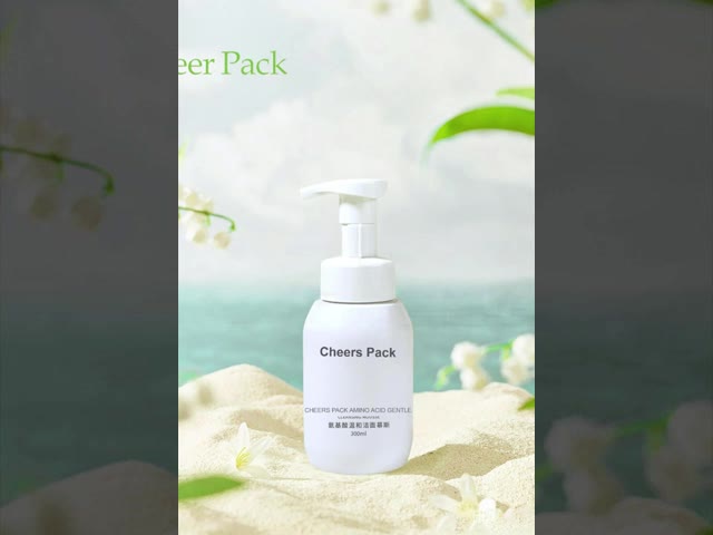Wholesale 200ml 300ml 400ml 500ml Cosmetic PET Foaming Cleanser Facial Foam Pump Soap Dispenser Bottle