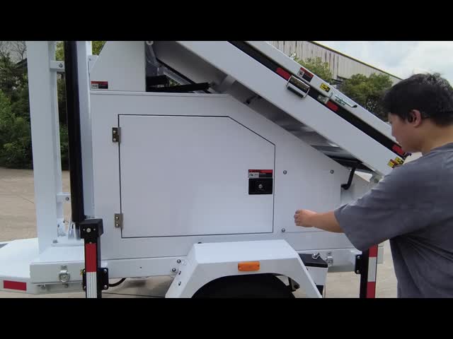 Mobile Lighting Plant Height 6.5M/7.5M/9M 1305W Solar LED Lighting Tower US/AU/EU Standard