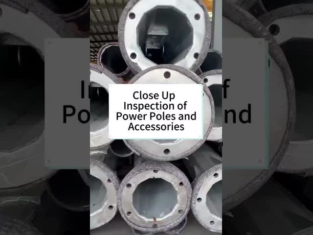 High-quality Export Octagonal Hot-dip Galvanized Transmission Line Steel Poles