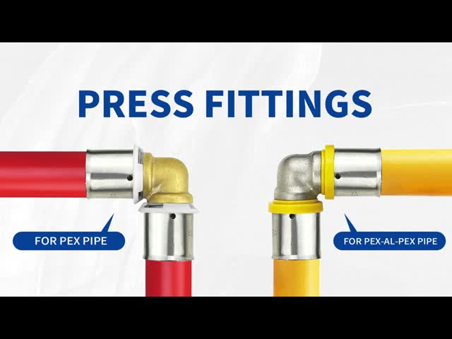 ISO9001 パーソナライズされた銅器用フィッティング ガス等同肘 PEXフィッティング PEX AL PEXパイプ 銅器用フィッティング