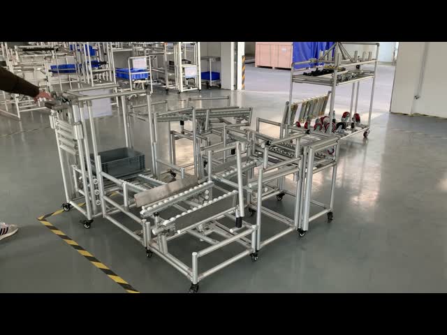 karakuri system-aluminum lean pipe rack system flow rack