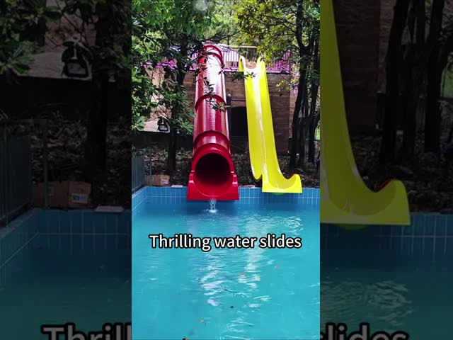 プール住宅水スライドのガラス繊維水公園装置4.0mの高さ