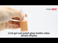 11ml Square Gel Nail Container Custom Gel Nail Polish Botol Kaca Kosong Untuk Nail Polish