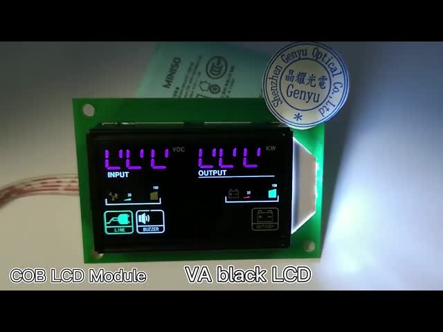 Customized LCD Display HTN Negative 7 Segment LCD Display For Audio