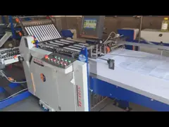Larghezza 570 mm Macchina di piegatura carta di grande formato con alimentatore a pila piatta per libretto piegato