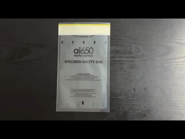 AI650 95kPa バイオハザード輸送バッグ 330mm x 170mm UN認証