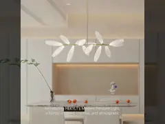 Dining room chandelier glass lamp nordic creative modern simple atmospheric living room pendant lighting