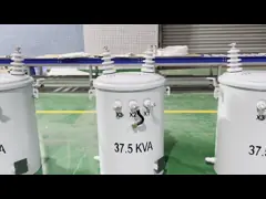 37.5kva Single Phase Pole Mounted Electrical Transformer Onan  4160V To 480V ANSI