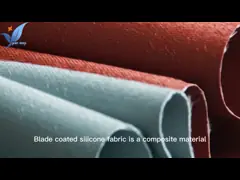 A borracha de silicone industrial revestiu a tela da fibra de vidro/a tela impregnada silicone