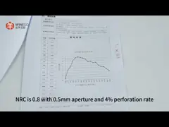 0.7 Panneaux muraux en bois acoustique micro-perforé NRC