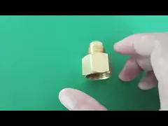 Brass Gas Connector for Stovetop Natural Gas Pipe Threaded Straight Fitting