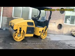 4 Ton Double Drum Vibratory Road Roller LTC204 Hydraulic Drive 26.5kw