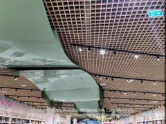 3D Curved RAL Color Aluminum Honeycomb Composite Board Ceiling Tile Acoustic Panel