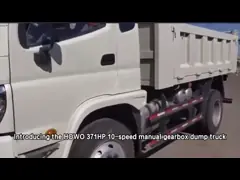 HOWO 371HP 10-speed Manual Gearbox Payload of 25 to 30 Tons Heavy Duty Transport Dump Truck