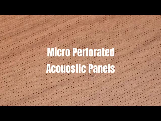 Painéis de MDF micro-perforados absorvedores de som e painéis de parede decorativos