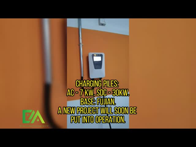 7KW 11KW 22KW White Wall-Mounted Electric Vehicle Single Gun AC Charging Pile Household Portable Charger