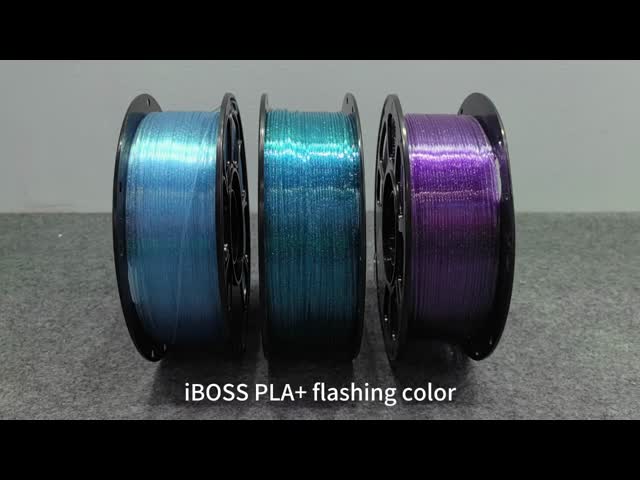 iBOSS PLA+ フィラメント 100% バブルフリー 硬さ 強化 輝き オレンジ 3D プリント用