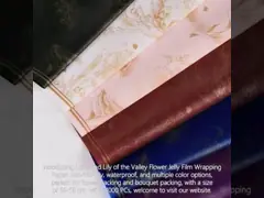লিজিহিরান লিলি অফ দ্য ভ্যালি ফুল জেলি ফিল্ম আবরণ কাগজ ফুলের তোড়া জলরোধী ফুলের কাগজ ফুলের দোকান ফুলের আবরণ কাগজ