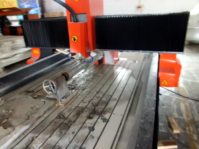 1325 Double Spindle Plane Stone Carving Machine With Two Rotary CNC Router