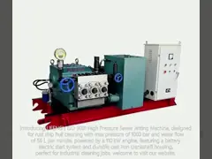 ISO9001 High Pressure Sewer Jetting Machine For Rust Ship Hull Cleaning