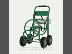 Outdoor Room Space Hose Reel Cart with Steel Frame and GW of 16.8kg
