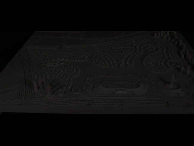 1/1000 Архитектурная модель масштаба Мастер-план острова Нанхай