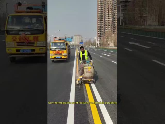 高反射率 熱塑性道路マーク塗料 粉末塗装 グラスビーズ 主に樹脂製品
