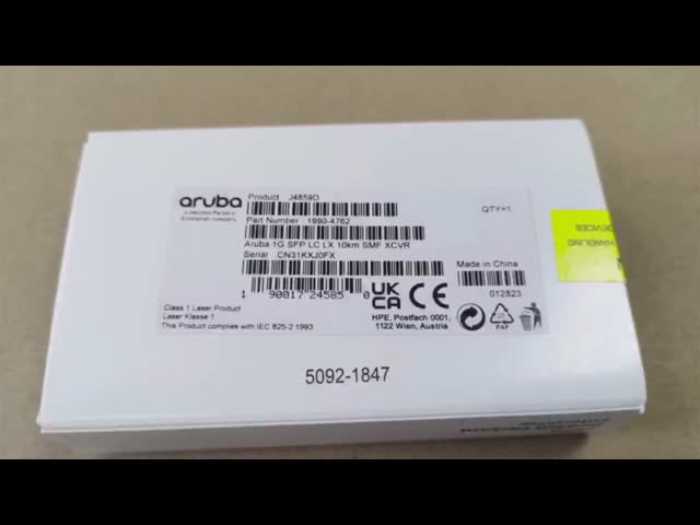 J4859D アルーバ 1G SFP アルーバトランシーバー アルーバ 1G SFP LC LX 10km SMFトランシーバー