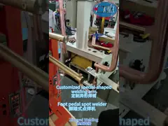 低い電力の損失の速い転換のフィートによって作動させる点の溶接工正確な現在の制御 video