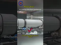 Industrial Nickel Ore Rotary Dryer With 30T/H Drying Capacity