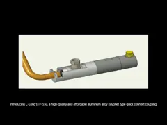 Aluminium legering bajonet type snel aansluitende koppeling TF550 voor gewone vloeistof